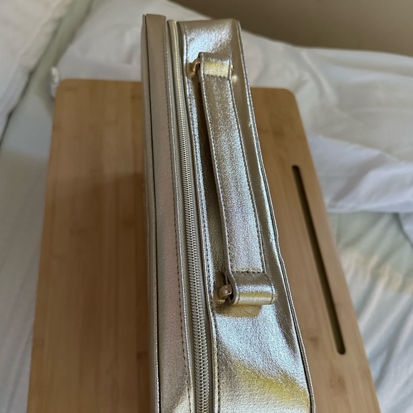 2/$20 • Lancôme Gold Train Case Make-Up Bag - Picture 4 of 6